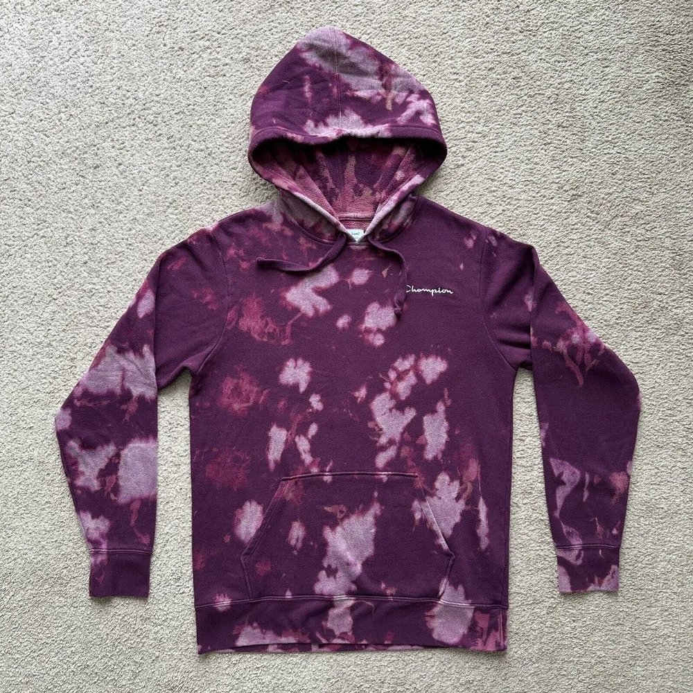 Champion Sweatshirt Womens Small Red/Pink Hoodie Long Sleeve Pullover